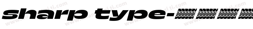 sharp type字体转换